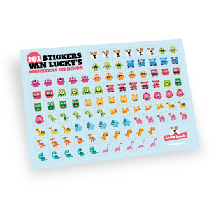 Monster en Dino stickers